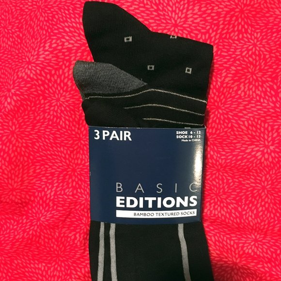 Basic Editions Other - Basic Editions Socks Fits Shoe Size 6-12 🆕